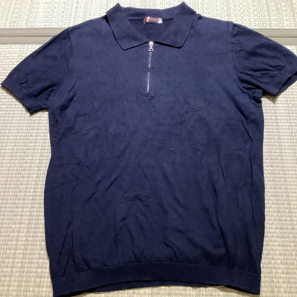 Men's Black Prada cotton sweater